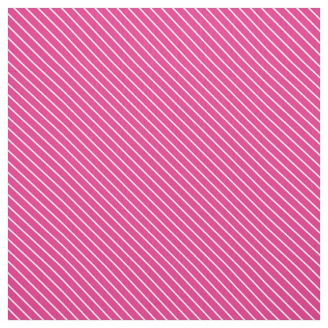 Tissu Pinstripes diagonales - fuchsia rose et blanc (Échantillon)