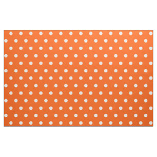 Tissu piquant de couture de pois de métier orange