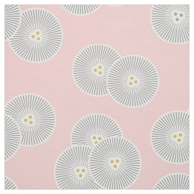 Tissu Pissenlit abstrait (Échantillon)