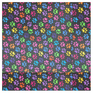 Tissu Pistes colorées