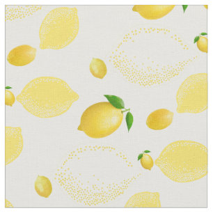 Tissu PixDezines citrons/fond bricolage