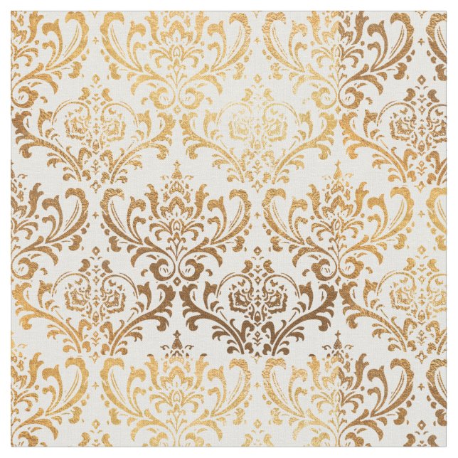 Tissu PixDezines Rossi Damask/Gold Tone (Fermer)