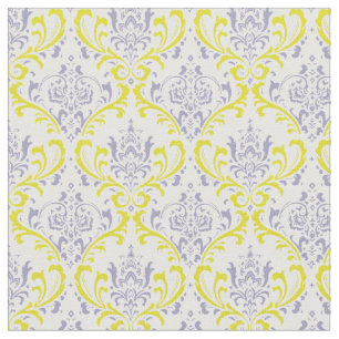 Tissu PixDezines rossi damask/violet lilas/jaune