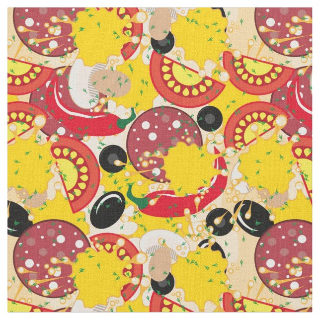 Tissu Pizza (Fermer)