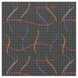 Tissu Plafond et points de peinture rétro