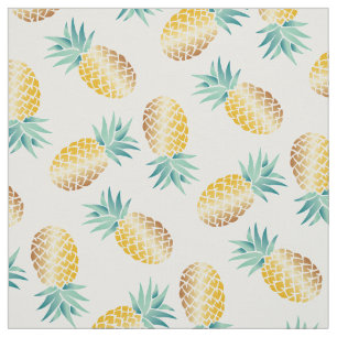 Tissu Plage tropicale d'ananas hawaïen