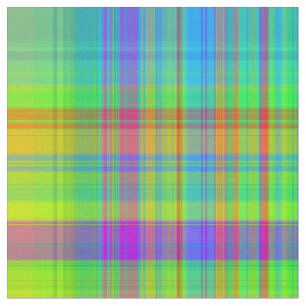 Tissu Plaid Arc-en-ciel Bluisantes de couleurs
