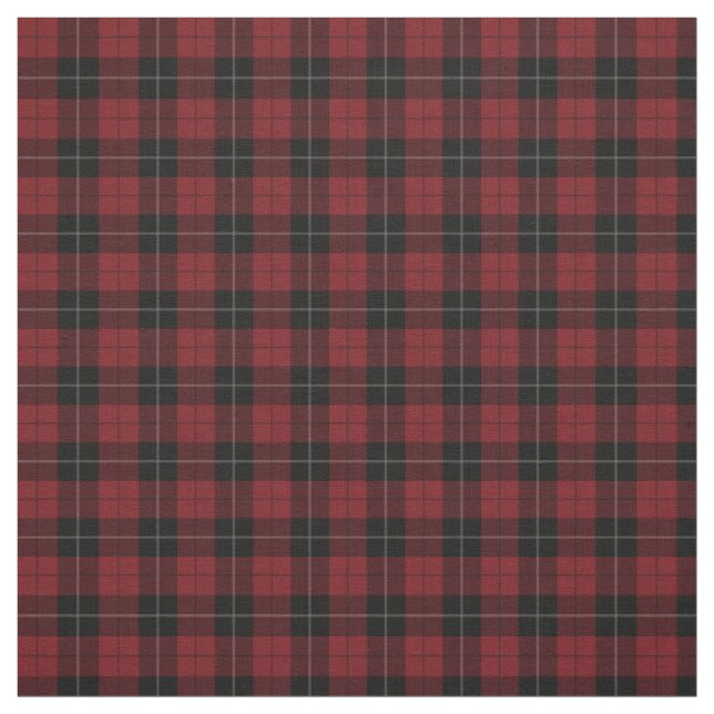 Tissu Plaid blanc noir rouge (Échantillon)