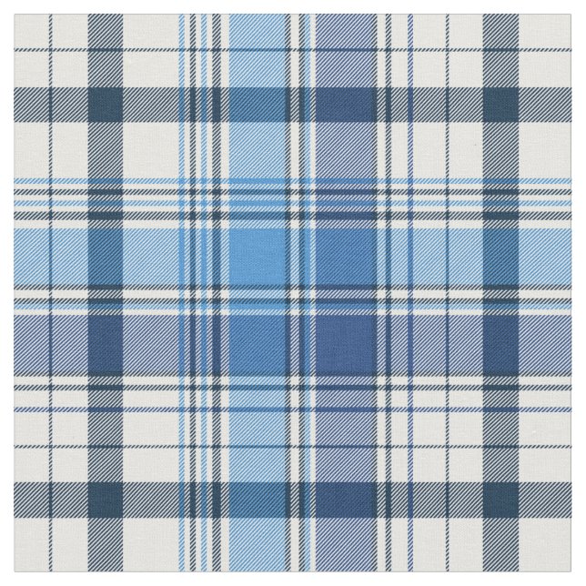 Tissu Plaid bleu classique (Fermer)