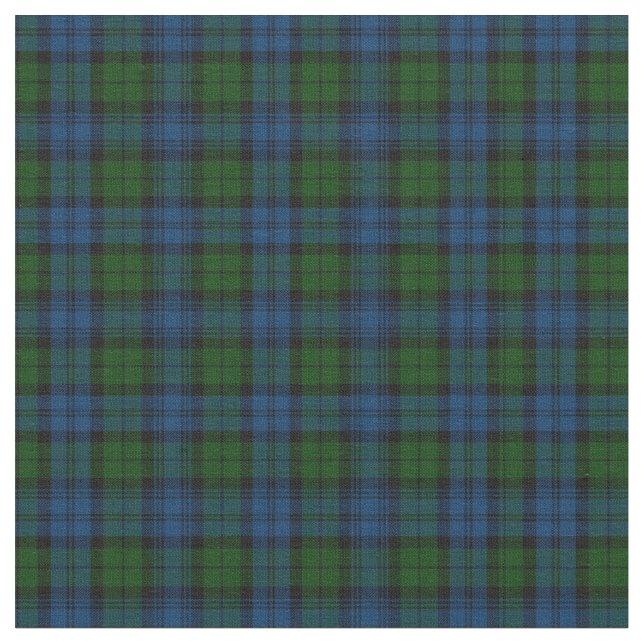 Tissu Plaid Clan Campbell Militaire Tartan Vert Noir (Fermer)