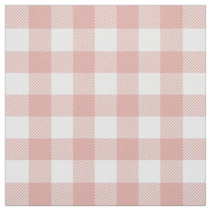 Tissu Plaid de Buffalo Rose corallien