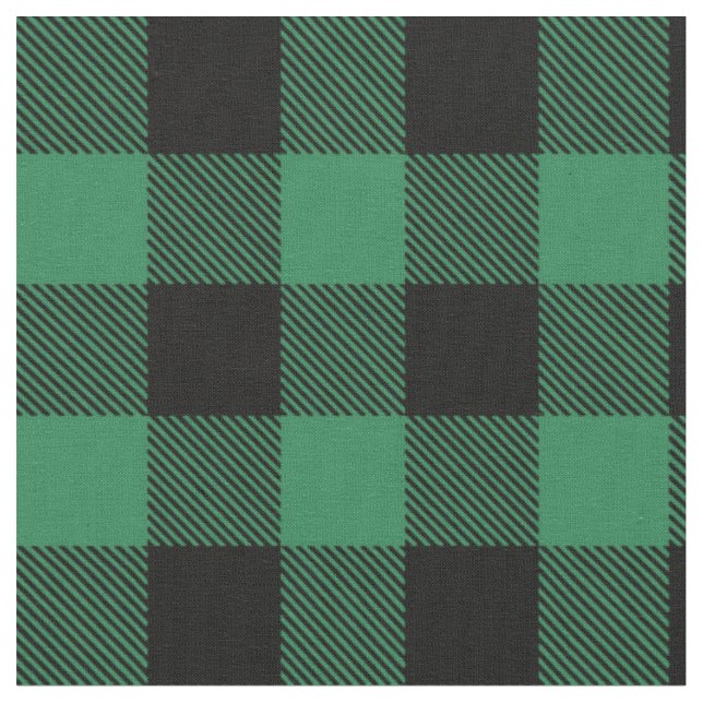 Tissu Plaid de buffle noir rustique (Fermer)