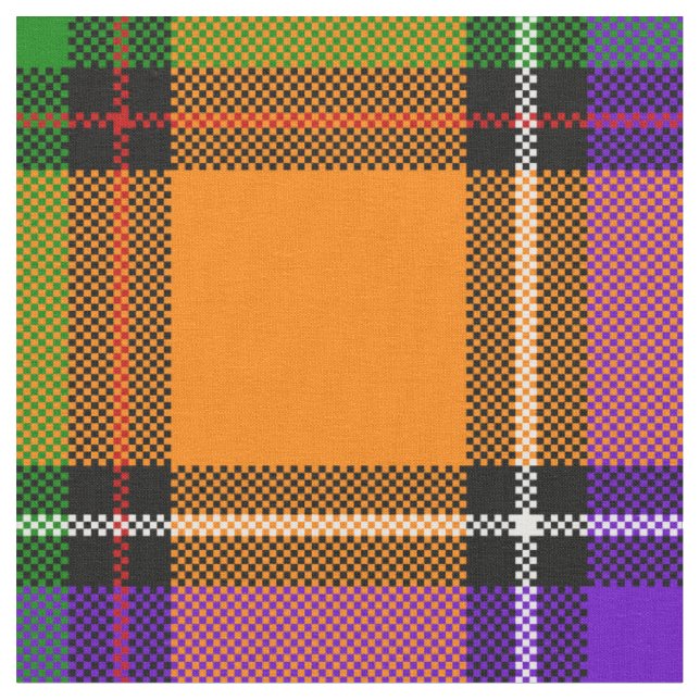 Tissu Plaid de Hallowe'en (Fermer)