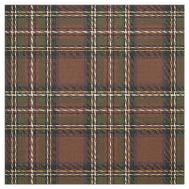 Tissu Plaid de rouge de brique de la sépia (Échantillon)