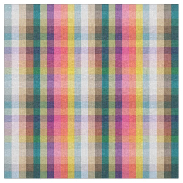 Tissu Plaid écossais Abstrait (Fermer)