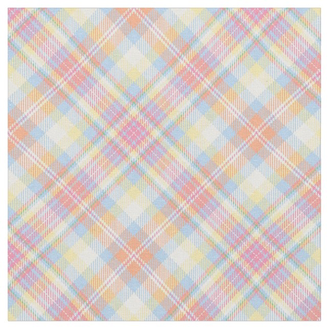 Tissu Plaid en pastel de rayure (Fermer)