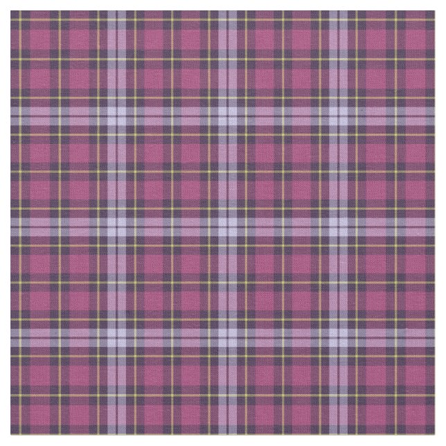 Tissu Plaid Girly pourpre lumineux (Fermer)