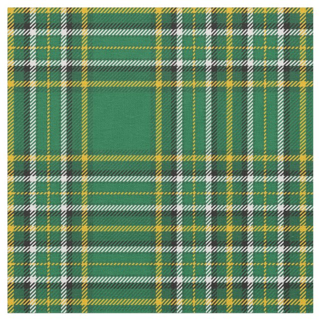 Tissu Plaid irlandais vert, avec rayure blanche/noire (Fermer)