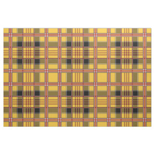 tissu plaid jaune
