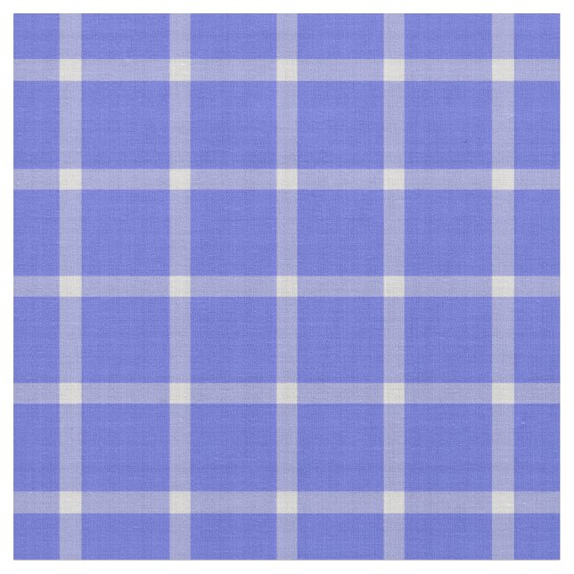 Tissu Plaid Large Pervenche Foncé (Fermer)