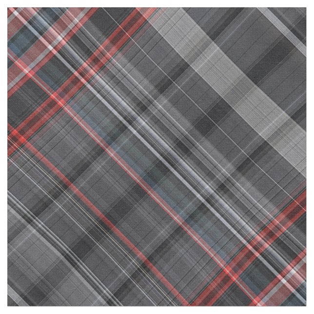 Tissu Plaid noir et rouge (Fermer)
