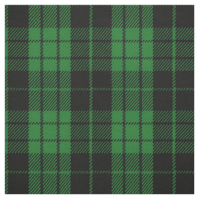 Tissu Plaid noir multi foncé de rayure de vert d'herbe (Échantillon)