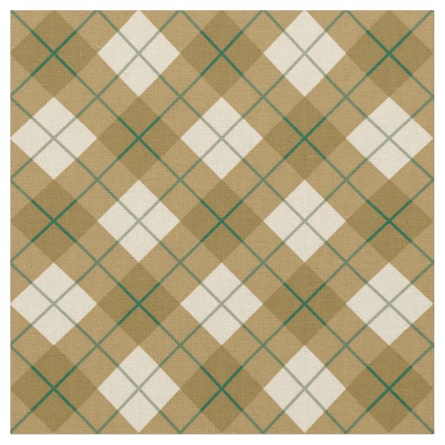 Tissu Plaid polarisé en or avec la rayure verte (Fermer)
