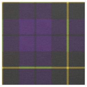 Tissu Plaid pourpre de prune et noir foncé