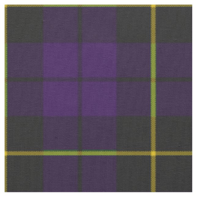 Tissu Plaid pourpre de prune et noir foncé (Fermer)