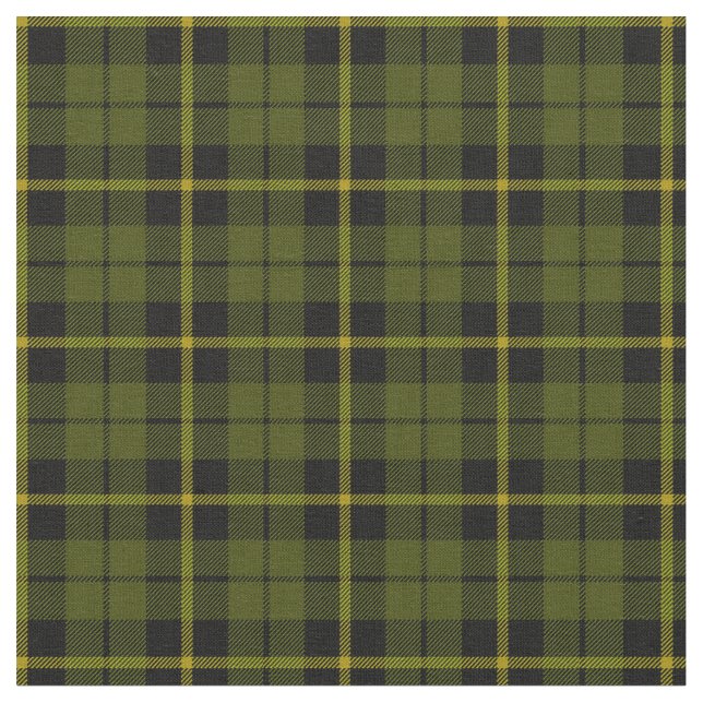 Tissu plaid print2 de rayure de jaune de vert d'armée (Fermer)