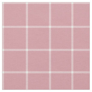 Tissu Plaid rose de contrôle de vitre