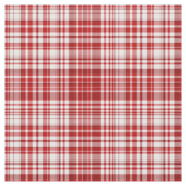 Tissu plaid-rouge et blanc 02 (Fermer)