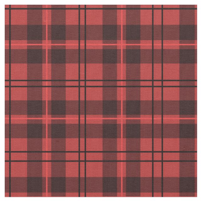 Tissu Plaid rouge et noir (Fermer)