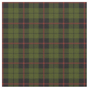 Tissu plaid rouge print2 de rayure de vert d'armée