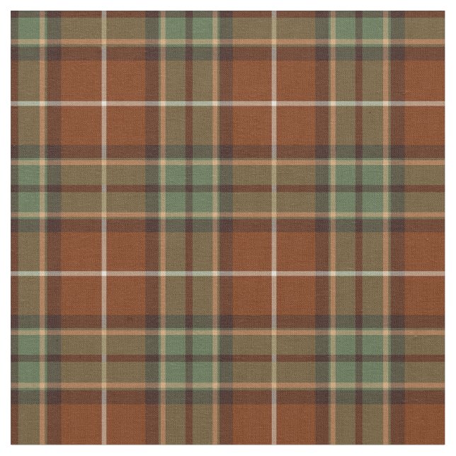 Tissu Plaid rustique rouge et vert (Fermer)