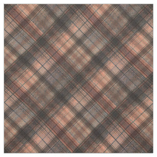 Tissu Plaid Scottish coral classique noir