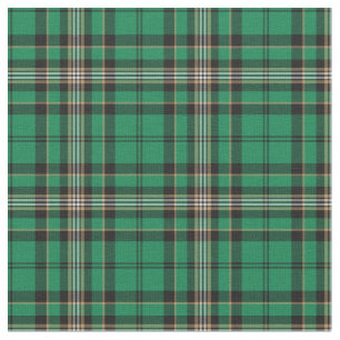 Tissu Plaid sportif vert et noir