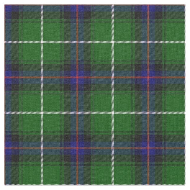 Tissu Plaid vert-bleu et rouge (Fermer)