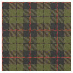 Tissu Plaid vert chaud d'O.D. rouge, rayure noire