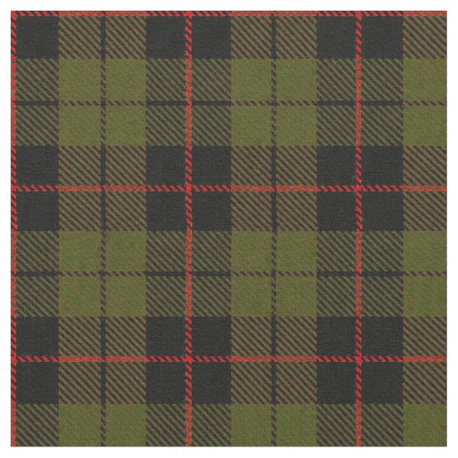 Tissu Plaid vert chaud d'O.D. rouge, rayure noire (Fermer)
