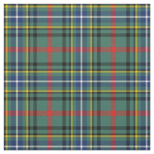 Tissu Plaid vert de Clan Bisset Tartan