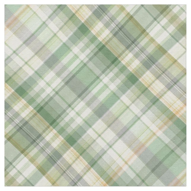 Tissu Plaid vert et jaune (Fermer)