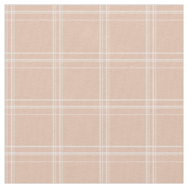 Tissu Plaids écossais adorable moderne rose et blanc (Fermer)
