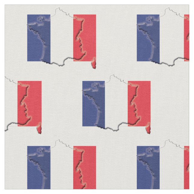 Tissu Plan Drapeau FRANCE (Fermer)