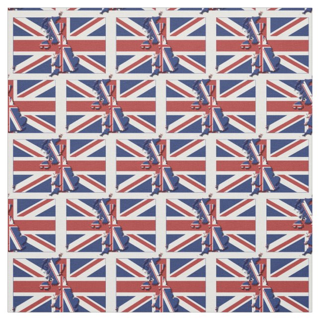 Tissu Plan du DRAG UNION JACK UK (Échantillon)