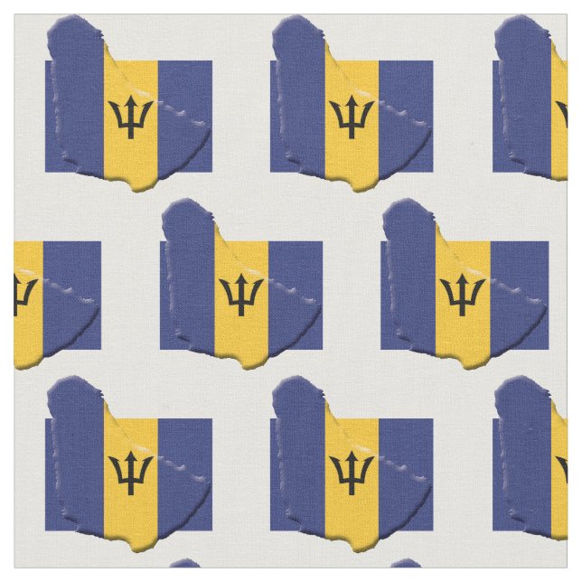 Tissu Plan du DRAPEAU BARBADOS (Fermer)