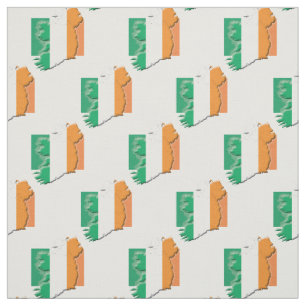 Tissu Plan du drapeau IRLANDE