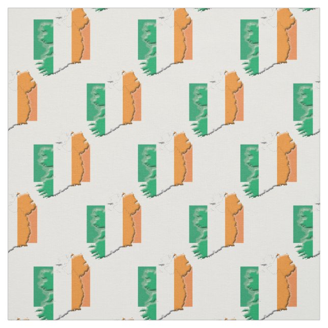 Tissu Plan du drapeau IRLANDE (Échantillon)