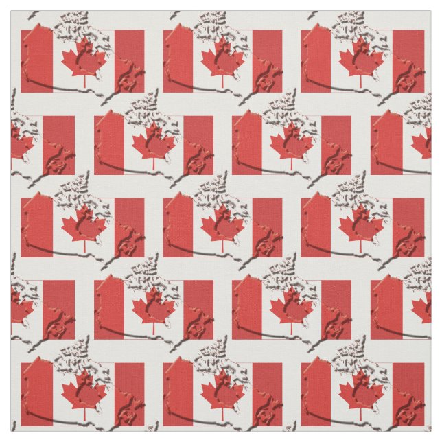 Tissu Plan du DRAPEAU Patriotique CANADA (Échantillon)