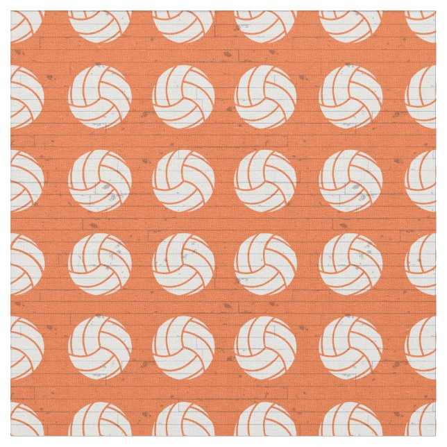 Tissu Plancher en bois de volley-ball orange (Fermer)
